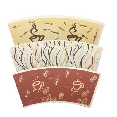 Paper cup raw material printed for customized paper cup fans